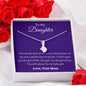 To My Daughter Love Mom - Alluring Beauty Necklace