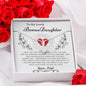 To My Lovely Bonus Daughter Love Dad -Alluring Beauty Necklace