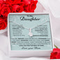 To my Daughter Love Mom - Alluring Beauty Necklace