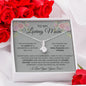 To My Loving Mom Love Your Son- Alluring Beauty Necklace