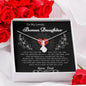 To My Lovely Bonus Daughter Love Dad- Alluring Beauty Necklace