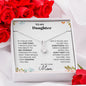 To My Daughter Love Mom - Alluring Beauty Necklace