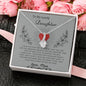 To My Lovely Daughter Love Mom - Alluring Beauty Necklace