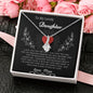 To My Lovely Daughter Love Mom - Alluring Beauty Necklace