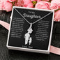 To My Daughter Love Dad- Alluring Beauty Necklace