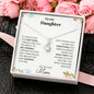To My Daughter Love Mom - Alluring Beauty Necklace