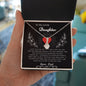 To My Lovely Daughter Love Dad - Alluring Beauty Necklace