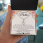 To My Amazing Mother Love Daughter - Alluring Beauty Necklace