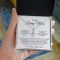To My Loving Mother Love Son - Alluring Beauty Necklace