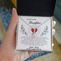 To My Lovely Daughter Love Dad- Alluring Beauty Necklace