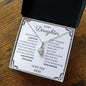 To My Daughter Love Mom - Alluring Beauty Necklace