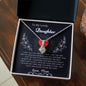 To My Lovely Daughter Love Mom - Alluring Beauty Necklace