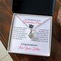 To A Beautiful Girl on Her Graduation Day Love Your Father - Alluring Beauty Necklace