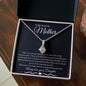To My Amazing Mother Love Daughter - Alluring Beauty Necklace