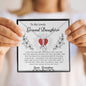 To My Lovely Grand Daughter Love Grandma - Alluring Beauty Necklace