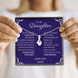 To My Daughter Love Mom - Alluring Beauty Necklace