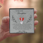 To My Lovely Daughter Love Dad- Alluring Beauty Necklace