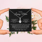 To My Loving Mother Love Son - Alluring Beauty Necklace