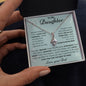 To My Daughter Love Dad- Alluring Beauty Necklace