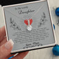 To My Lovely Daughter Love Mom - Alluring Beauty Necklace