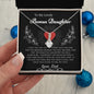 To My Lovely Bonus Daughter Love Dad- Alluring Beauty Necklace