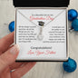 To A Beautiful Girl on Her Graduation Day Love Your Father - Alluring Beauty Necklace
