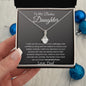 To My Badass Daughter Love Dad - Alluring Beauty Necklace