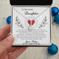To My Lovely Daughter Love Mom- Alluring Beauty Necklace