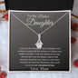 To My Badass Daughter Love Mom - Alluring Beauty Necklace