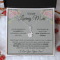 To My Loving Mom Love Your Son- Alluring Beauty Necklace