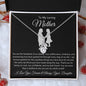 To My Loving Mother Love Your Daughter - Alluring Beauty Necklace