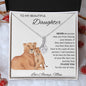 To My Beautiful Daughter Love Mom - Alluring Beauty Necklace