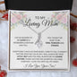 To My Loving Mother Love Son -Alluring Beauty Necklace
