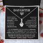 To My Daughter Love Dad- Alluring Beauty Necklace
