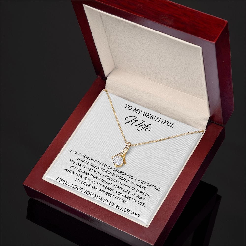 To My Beautiful Wife - Alluring Beauty Necklace