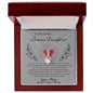 To My Lovely Bonus Daughter Love Mom - Alluring Beauty Necklace