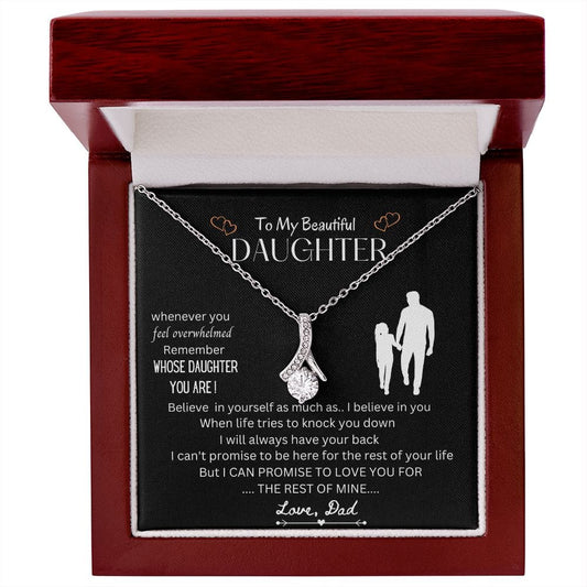 To My Beautiful Daughter - Alluring Beauty Necklace