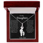 To My Daughter Love Dad- Alluring Beauty Necklace