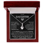 To My Daughter Love Dad- Alluring Beauty Necklace