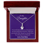 To My Daughter Love Mom - Alluring Beauty Necklace