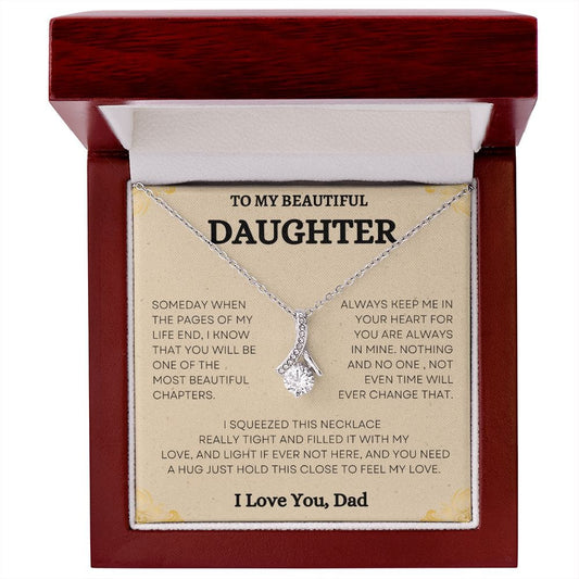 To My Beautiful Daughter - Alluring Beauty Necklace