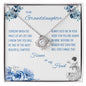 To My Granddaughter- Love Knot Necklace