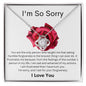 I'm So Sorry - Love Knot Necklace