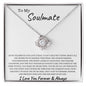 To My Soulmate - Love Knot Necklace
