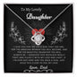 To My Lovely Daughter Love Dad - Love Knot Necklace