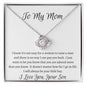To My Mom Love Your Son - Love Knot Necklace