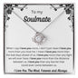 To My Soulmate - Love Knot Necklace