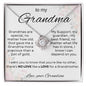 To My Grandma Love Your Grandson -Love Knot necklace