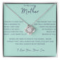 To My Loving Mother - Love Knot Necklace