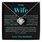 To My Wife Love Knot Necklace